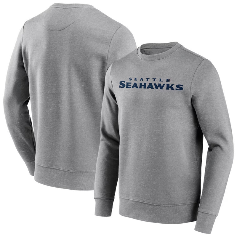 Seattle Seahawks Men's Sweatshirt NFL Neutral Colour Wordmark Top