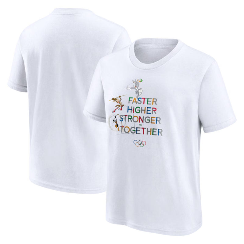 Olympics Kid's Graphic T-Shirt Looney Tunes Graphic Top