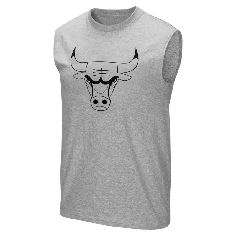 Chicago Bulls Tank Top Men's Mono Logo NBA Grey Vest