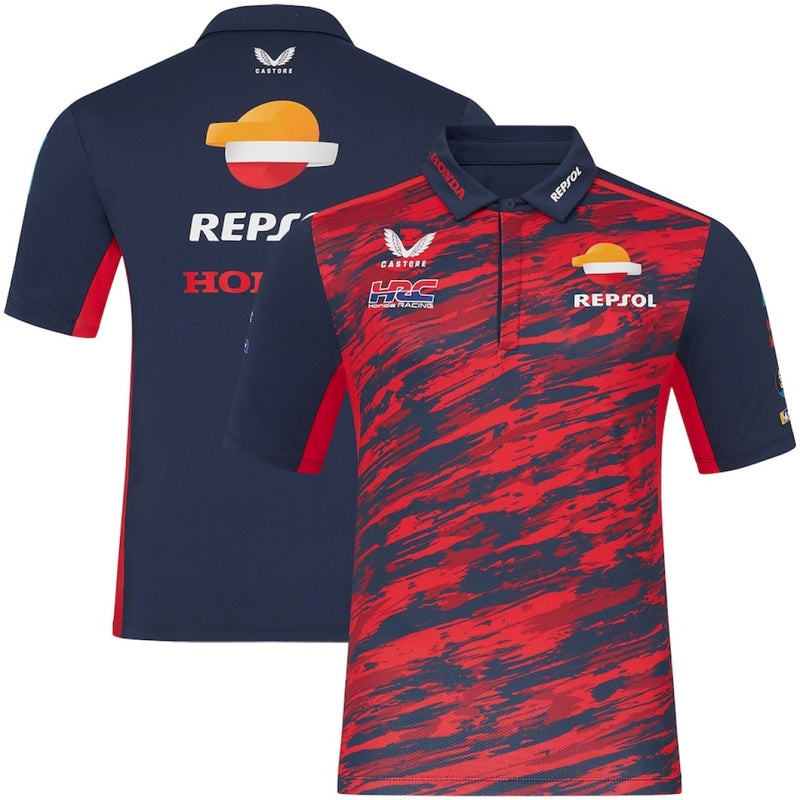 Repsol Honda Racing Polo Shirt Men's Castore Moto GP Team Rider