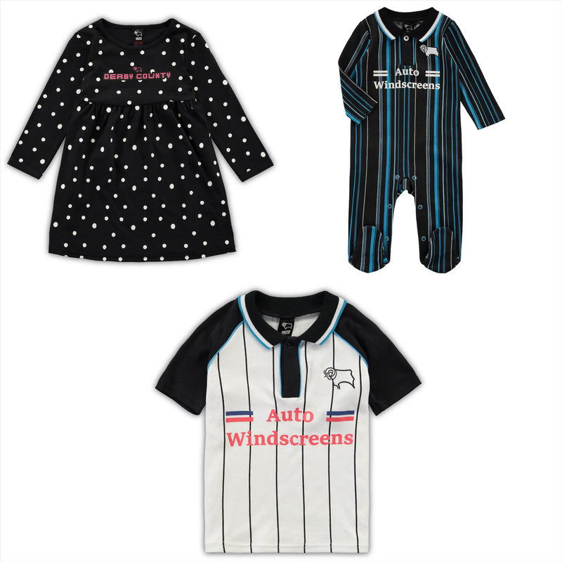 Derby County Baby Wear Football Fanatics Infant Pyjamas