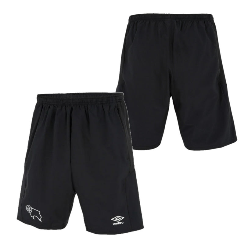 Derby County Football Shorts Men's Umbro Woven Shorts