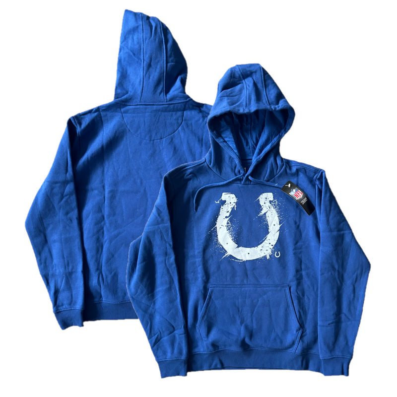 Indianapolis Colts NFL Hoodie Men's Splatter Logo Blue Top