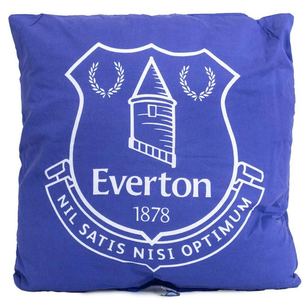 Everton Football Crest Cushion Blue Logo Graphic Cushion