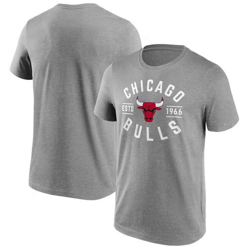 Chicago Bulls NBA T-Shirt Men's True Classic Grey Top