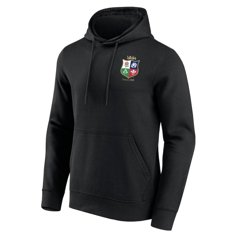British & Irish Lions Hoodie Men's Small Crest Graphic Rugby Top
