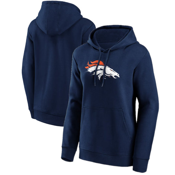 Denver Broncos Women's Hoodie NFL Splatter Graphic Hoodie