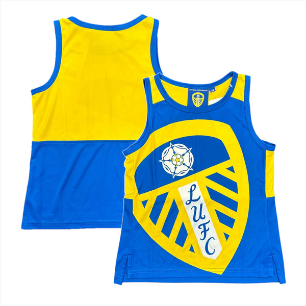 Leeds United Tank Top Kid's Football Oversized Crest Vest