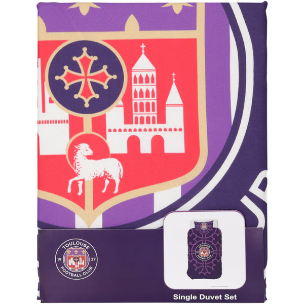 Toulouse Single Duvet Set 200 x 135cm Football Cotton Set