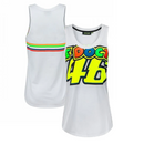 Valentino Rossi MotoGP Vest Women's VR46 White Tank Top