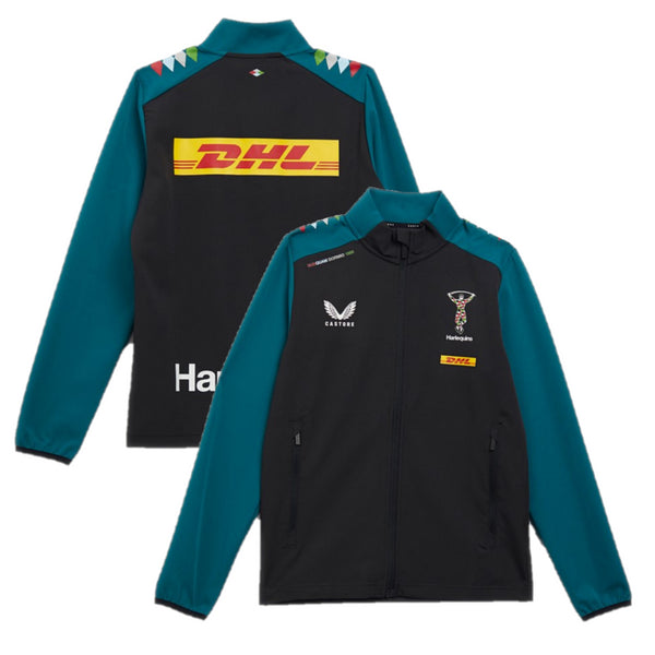 Harlequins Men's Rugby Jacket Castore Grey Travel Jacket