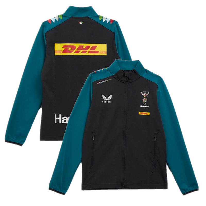 Harlequins Men's Rugby Jacket Castore Grey Travel Jacket