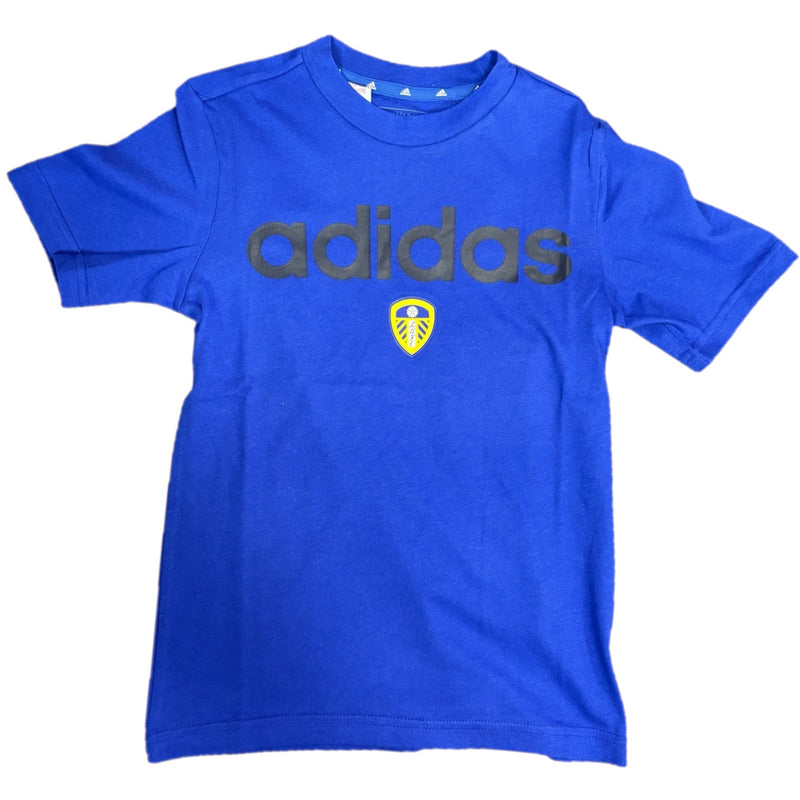 Leeds United Kid's T-Shirt Football adidas Blue Top