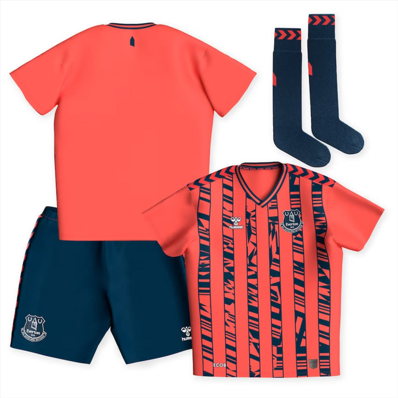 Everton Football Kid's Mini Kit Hummell Away Shirt