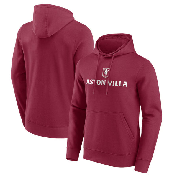 Aston Villa Men's Hoodie Football Essentials Wordmark Top