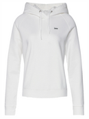 Lee Women's White Hoodie Regular Fit Top