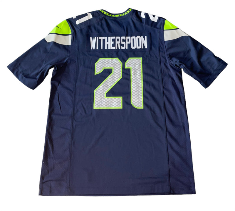 Seattle Seahawks NFL Jersey Men's Nike Home Top - Witherspoon