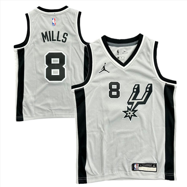 San Antonio Spurs Jersey Kid's NBA Nike Statement - Mills