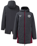 Aston Villa Football Jacket Women's Castore Coaches Long Jacket