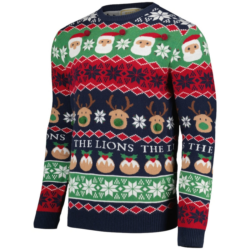 British & Irish Lions Christmas Jumper Men's Rugby Festive Top