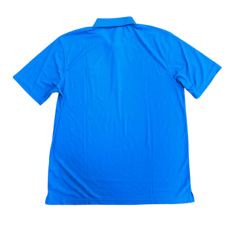 European Tour Polo Shirt Men's Golf Blue Top