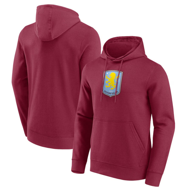 Aston Villa Men's Hoodie Football Primary Logo Graphic Hoodie