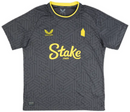 Everton Football Men's T-Shirt Away Black Castore SS Top