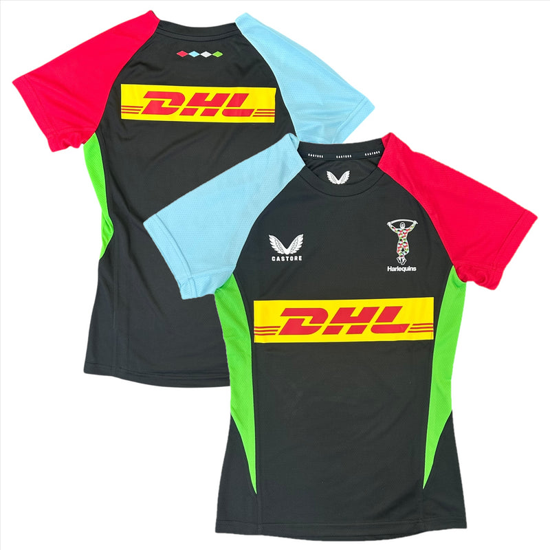 Harlequins Women's Rugby T-Shirt Castore Pro Players Top
