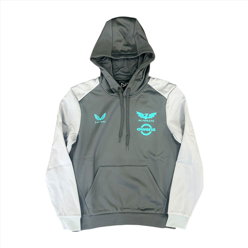 Scarlets Women's Rugby Hoodie Castore Grey Hoodie