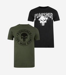 Punisher 2 Pack T-Shirt Men's Green And Black Graphic Top