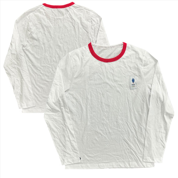 Team France Men's T-Shirt White Olympics Long Sleeve T-Shirt