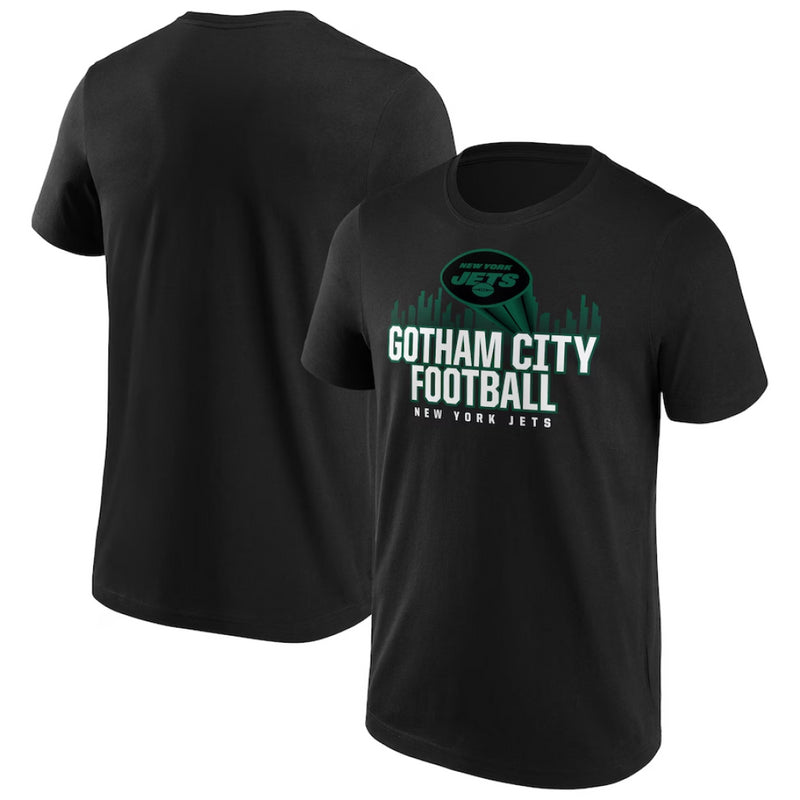 New York Jets T-Shirt Men's NFL Iconic Hometown Black Top