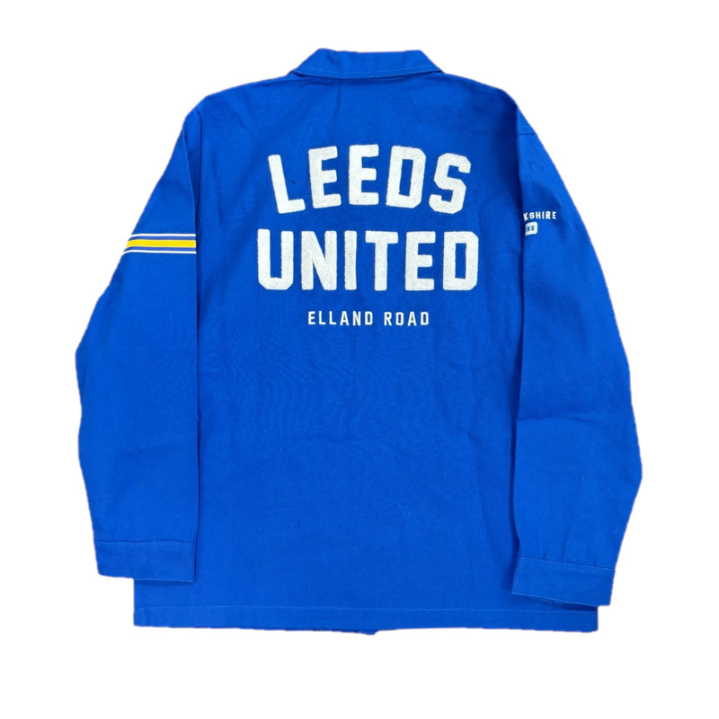 Leeds United Men's Jacket Football LU Blue Varsity Jacket