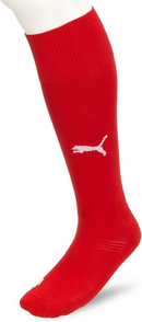 Puma Men's Football Red Socks Logo Powercat Pack Of 3 Socks
