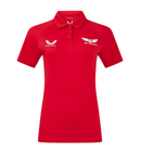 Scarlets Rugby Women's Polo Castore Red Presentatio Polo Shirt
