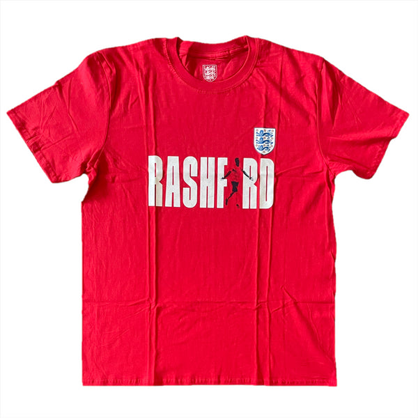 England Men's Football T-Shirt Rashford Graphic Top