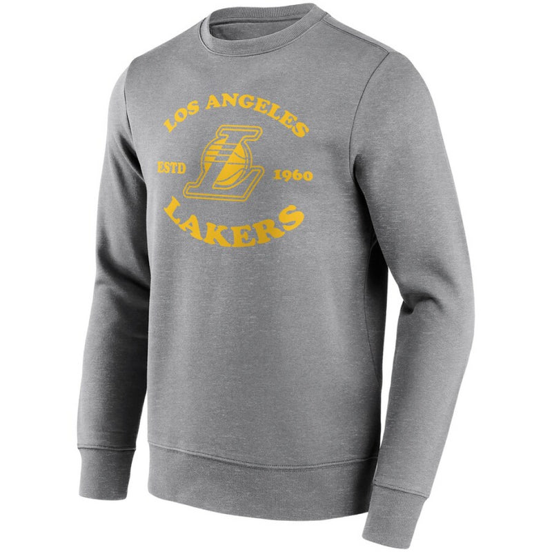 Los Angeles Lakers Sweatshirt Men's NBA Vintage Pro Grey Top