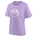 Edmonton Oilers Women's T-Shirt NHL Lilac Top