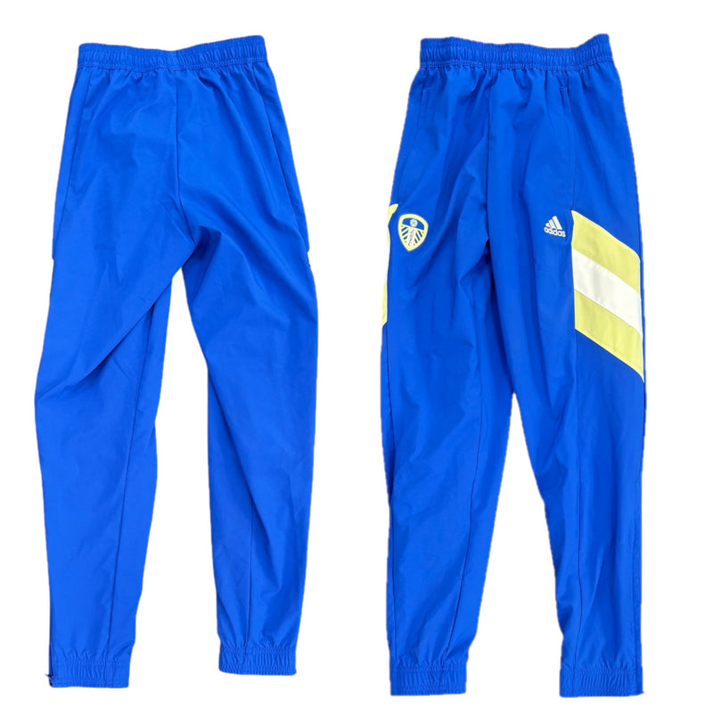 Leeds United Men's Trousers adidas Football Blue Track Pants