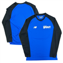 London Spirit Cricket T-Shirt New Balance Blue Long Sleeve Top