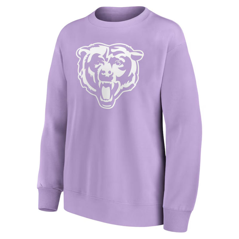 Chicago Bears Lilac Sweatshirt Women's NFL Mono Logo Top