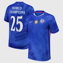 Chelsea Kid's Football Shirt Nike Home World Champions Top