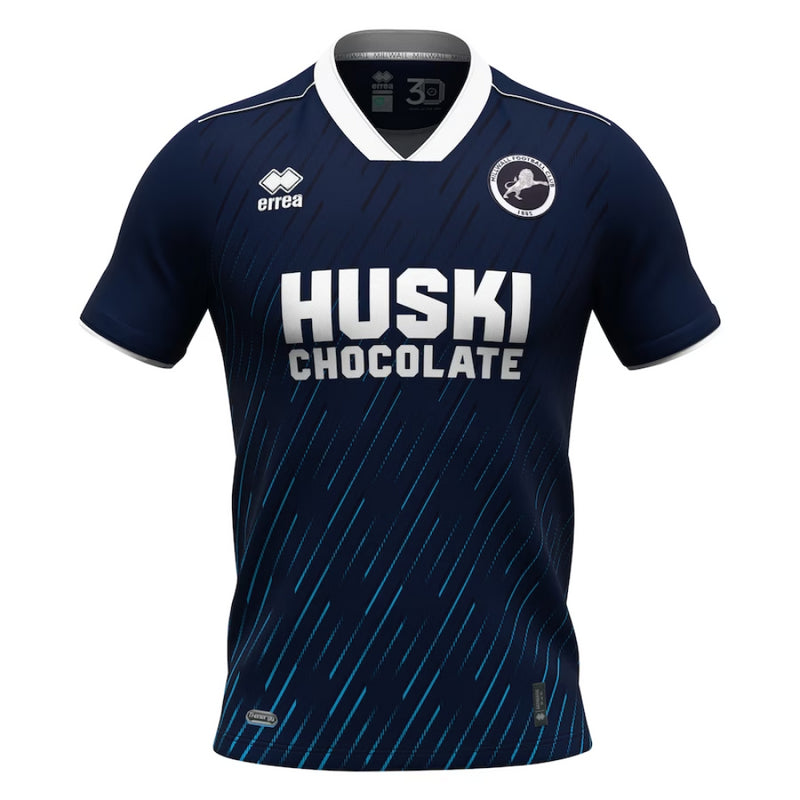 Millwall Men's Football Shirt Errea Home 23/24 Plain Top