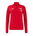 Scarlets Women's 1/4 Zip Rugby Castore Pro Players Midlayer Top