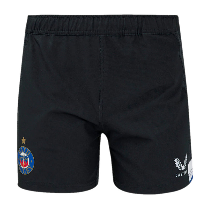Bath Rugby Castore Shorts Men's Home Pro Black Shorts