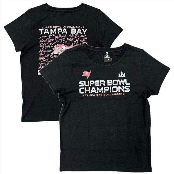 Tampa Bay Buccaneers T-Shirt Women's NFL Black Super Bowl Top