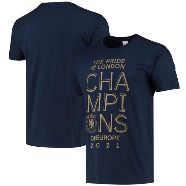 Chelsea Football Kid's T-Shirt Champions Navy Top