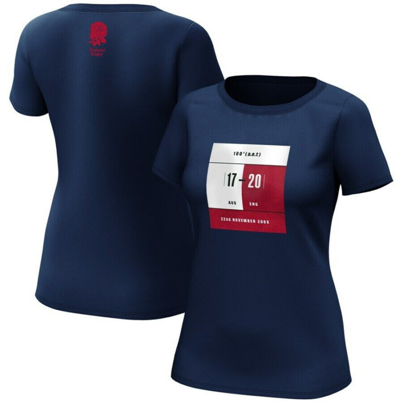 England Rugby Women's T-Shirt Fanatics Iconic Scoreboard Top