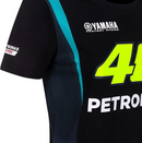 Team Sky Women's T-Shirt VR46 Black MotoGP Yamaha Top