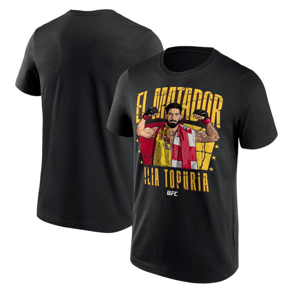 UFC Ilia Topuria T-Shirt Men's El Matador Black Top